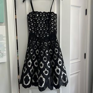 Betsy Johnson black and silver dress. size 0. worn once